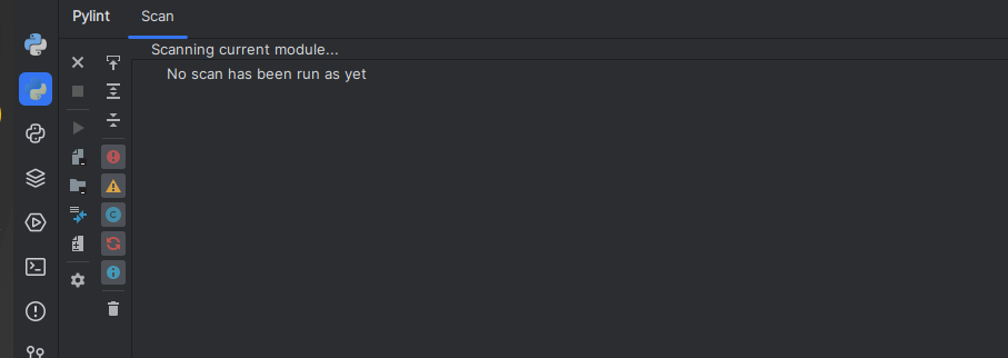 mypy and pylint icons in toolbars